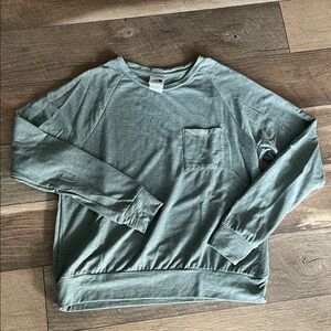 The North Face Olive Long Sleeve Top